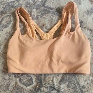 Athleta Peach Blush Seamless Crossback Sports Bra